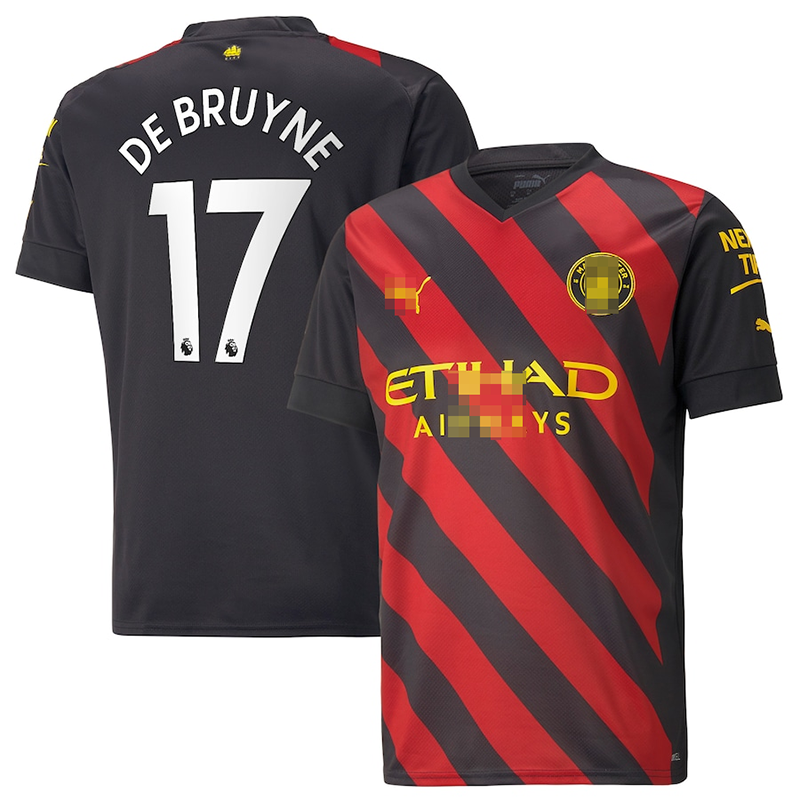 Camiseta DE BRUYNE 17 Manchester City Away 2022/2023